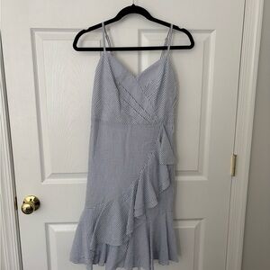 J Crew Striped Blue and White Women's Dress